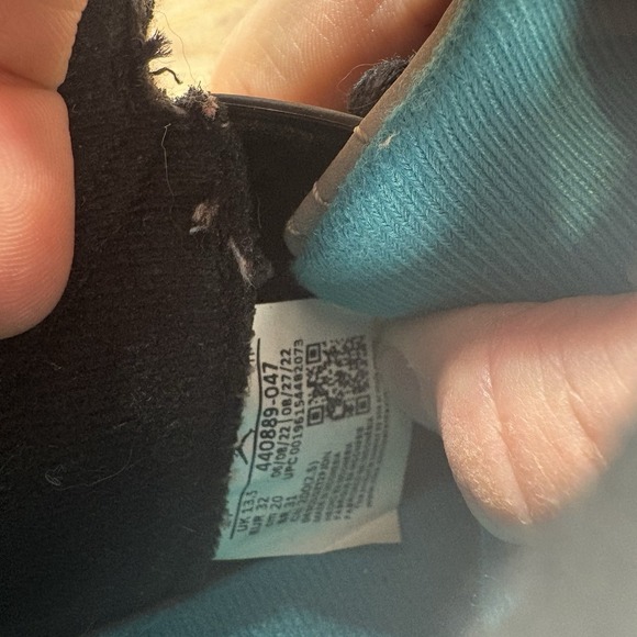 nike air jordan 5 kids youth size 1Y shoes black aqua basketball sneakers - Picture 8 of 10